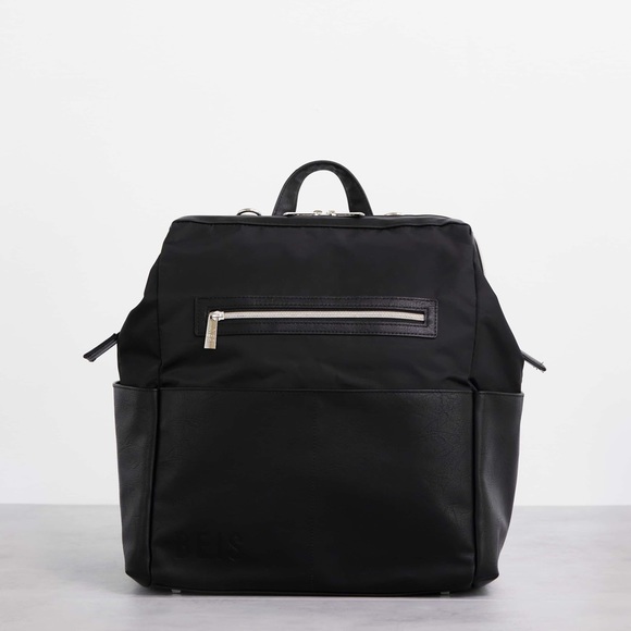 Beis black diaper bag